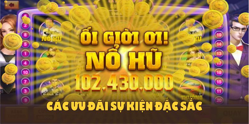 Tổng hợp các ưu đãi sự kiện đặc sắc trong game thần tài nổ hũ 